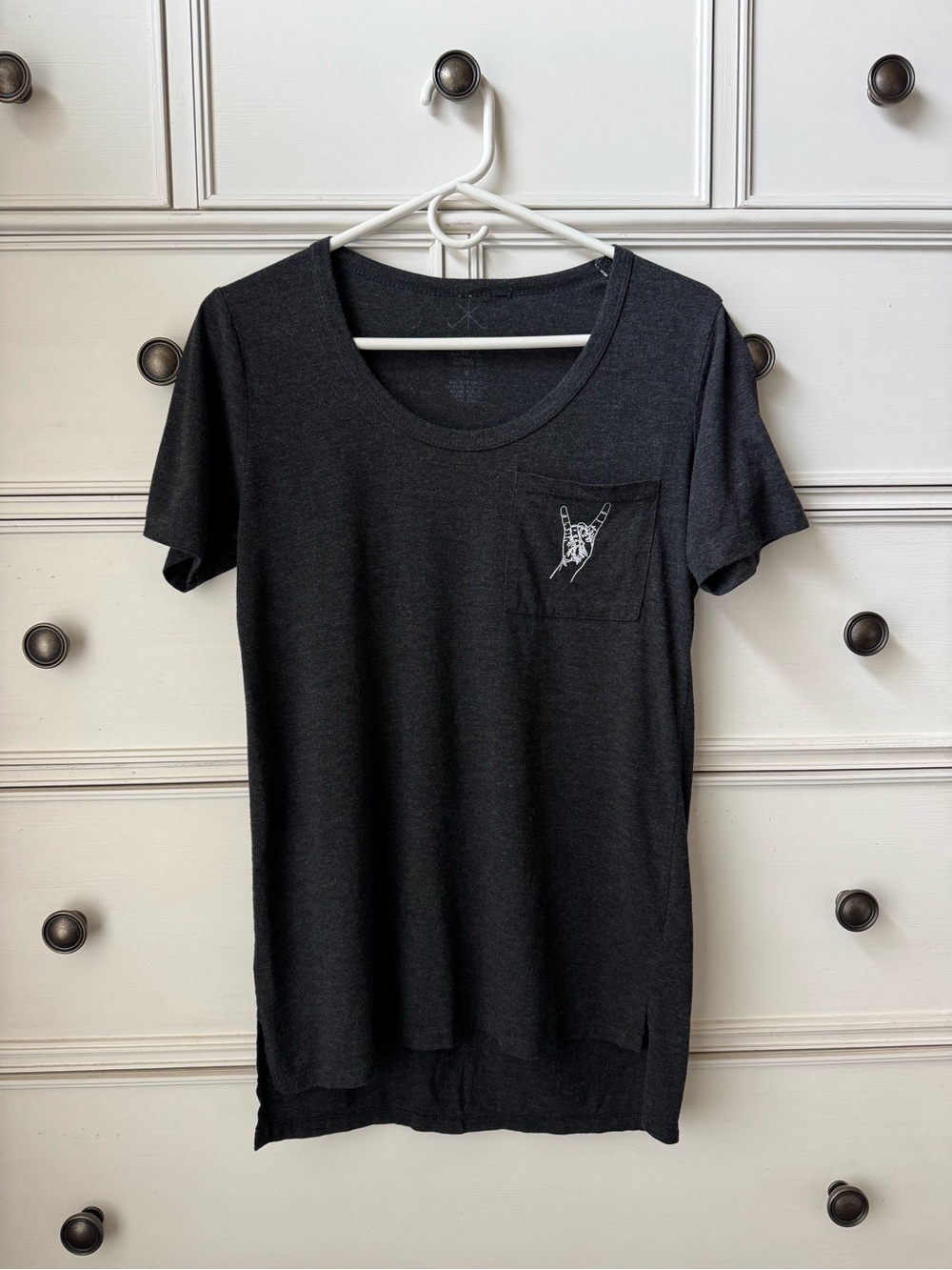 Life Clothing Co Heather Grey Short Sleeve Pocket Tee